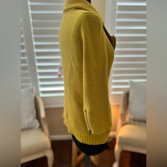 GAP | Citron Knit Zip Up Sweater Jacket - Size: XS - Picture 3 of 5